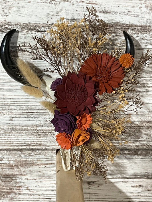 Rustic Antler Wooden Flower Arrangement | Boho Fall Decor | Handmade Centerpiece