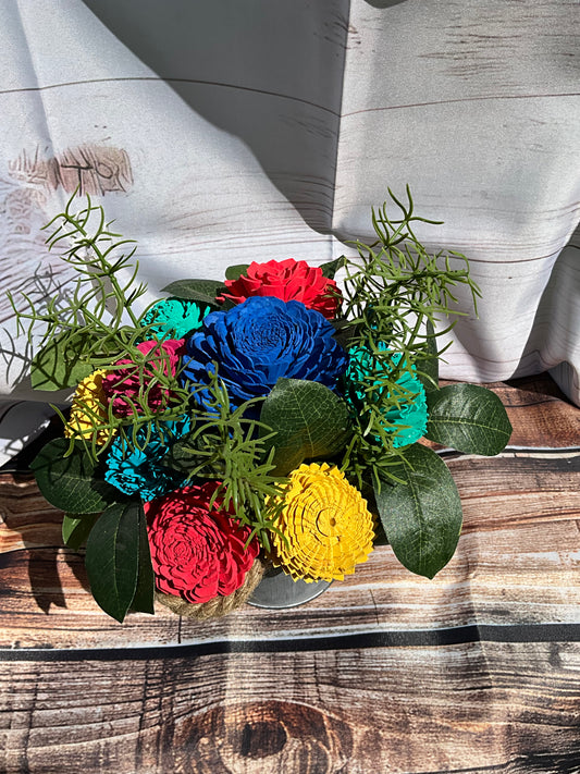 Color Splash in Charcoal Pot