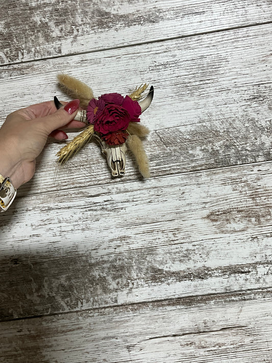 Wild Bloom Longhorn | Western Sola Flower Skull Decor