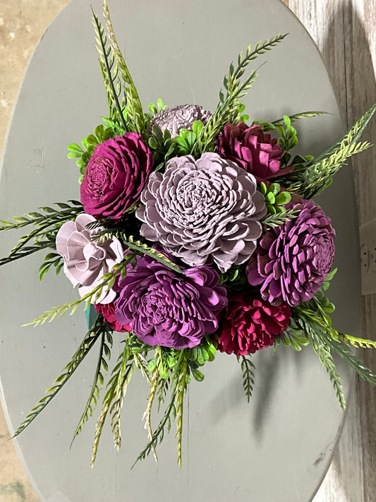 Purple Majesty Vintage Drawer Arrangement | Shabby Chic Home Decor