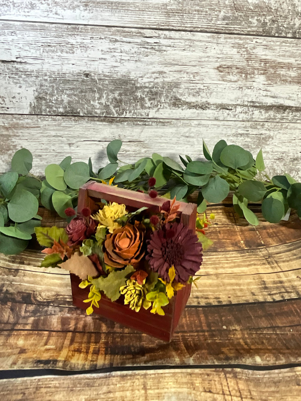 Autumn Abundance Toolbox - Sola Wood Flower Arrangement