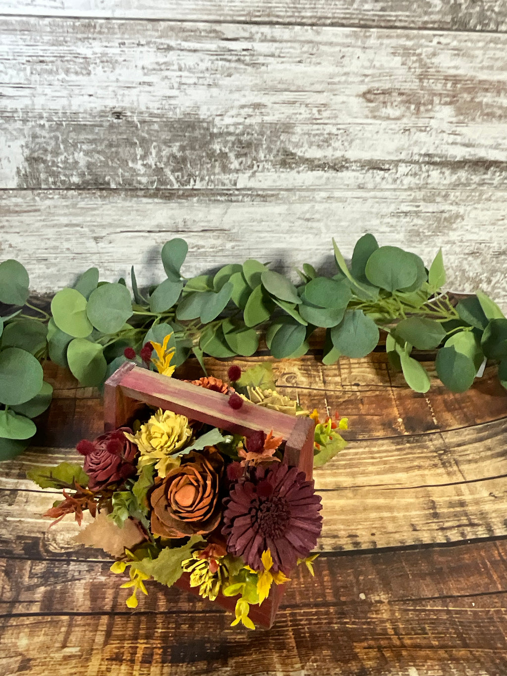 Autumn Abundance Toolbox - Sola Wood Flower Arrangement