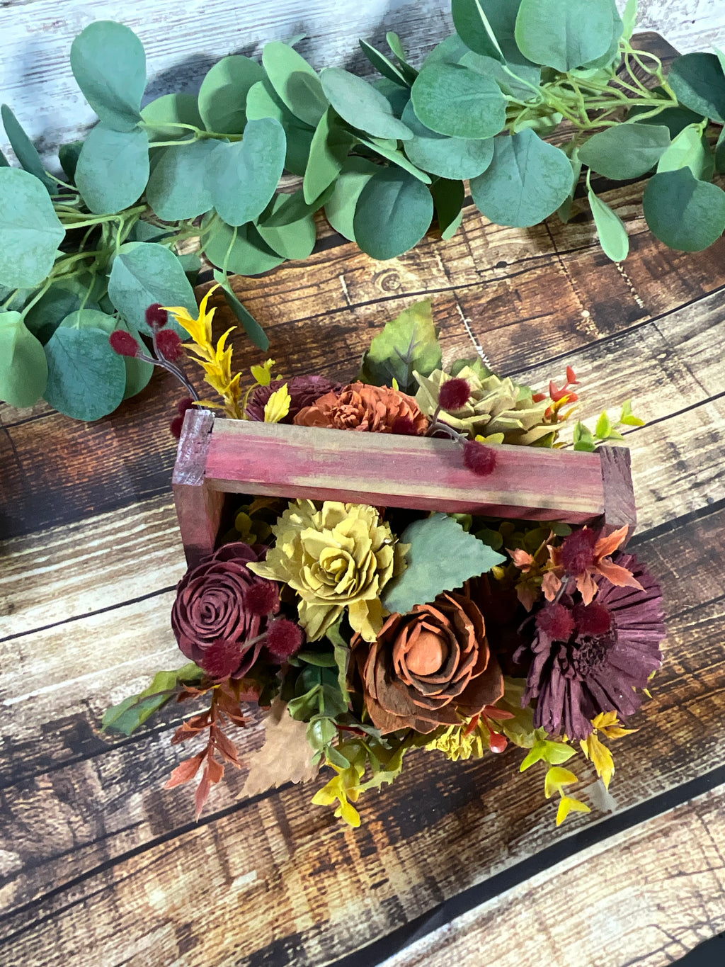 Autumn Abundance Toolbox - Sola Wood Flower Arrangement