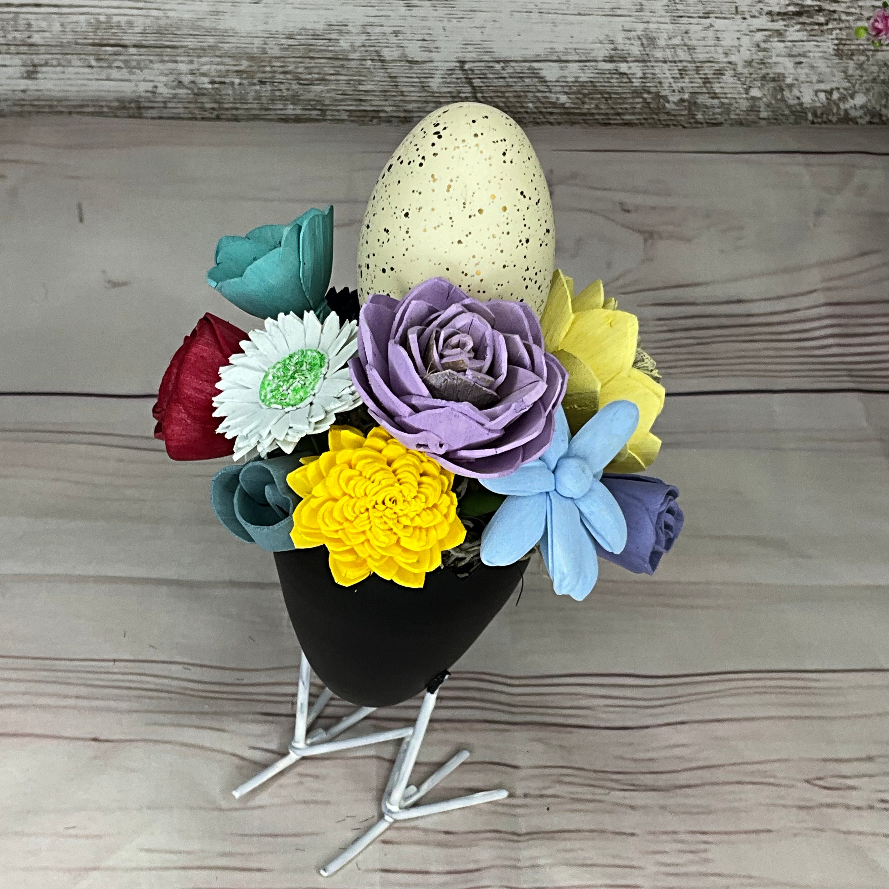 Easter Egg Sola Wood Flower Arrangement