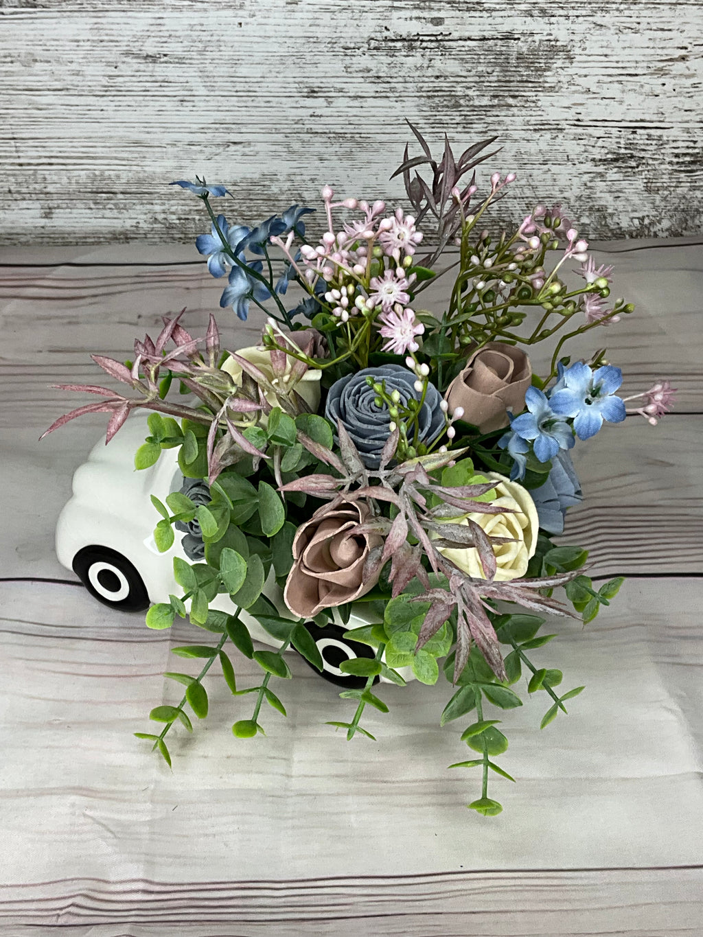 Ceramic Little White Truck