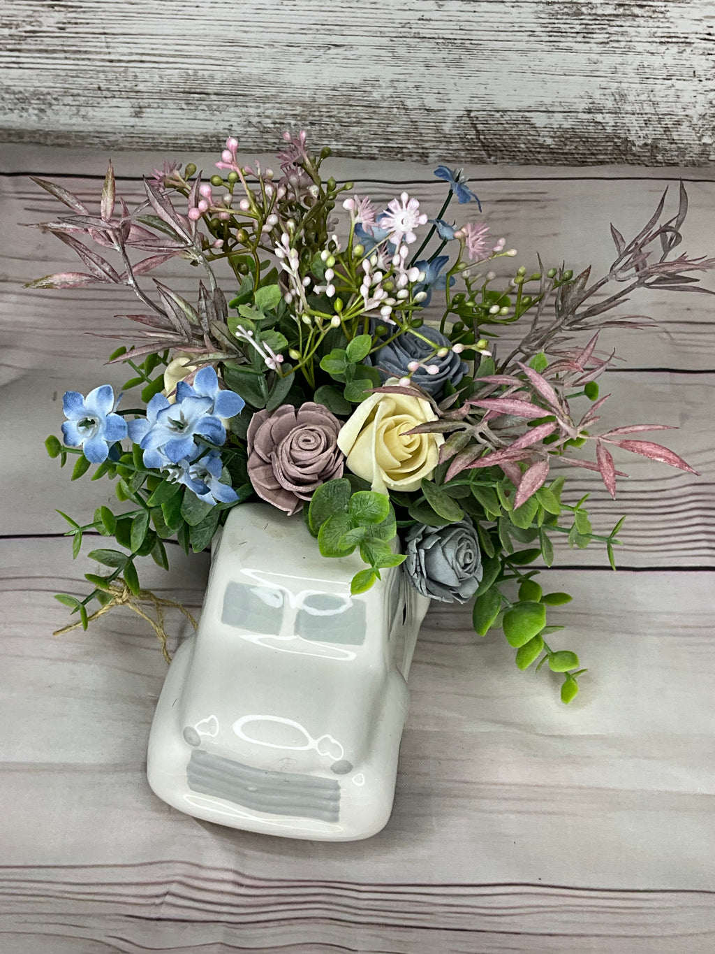 Ceramic Little White Truck