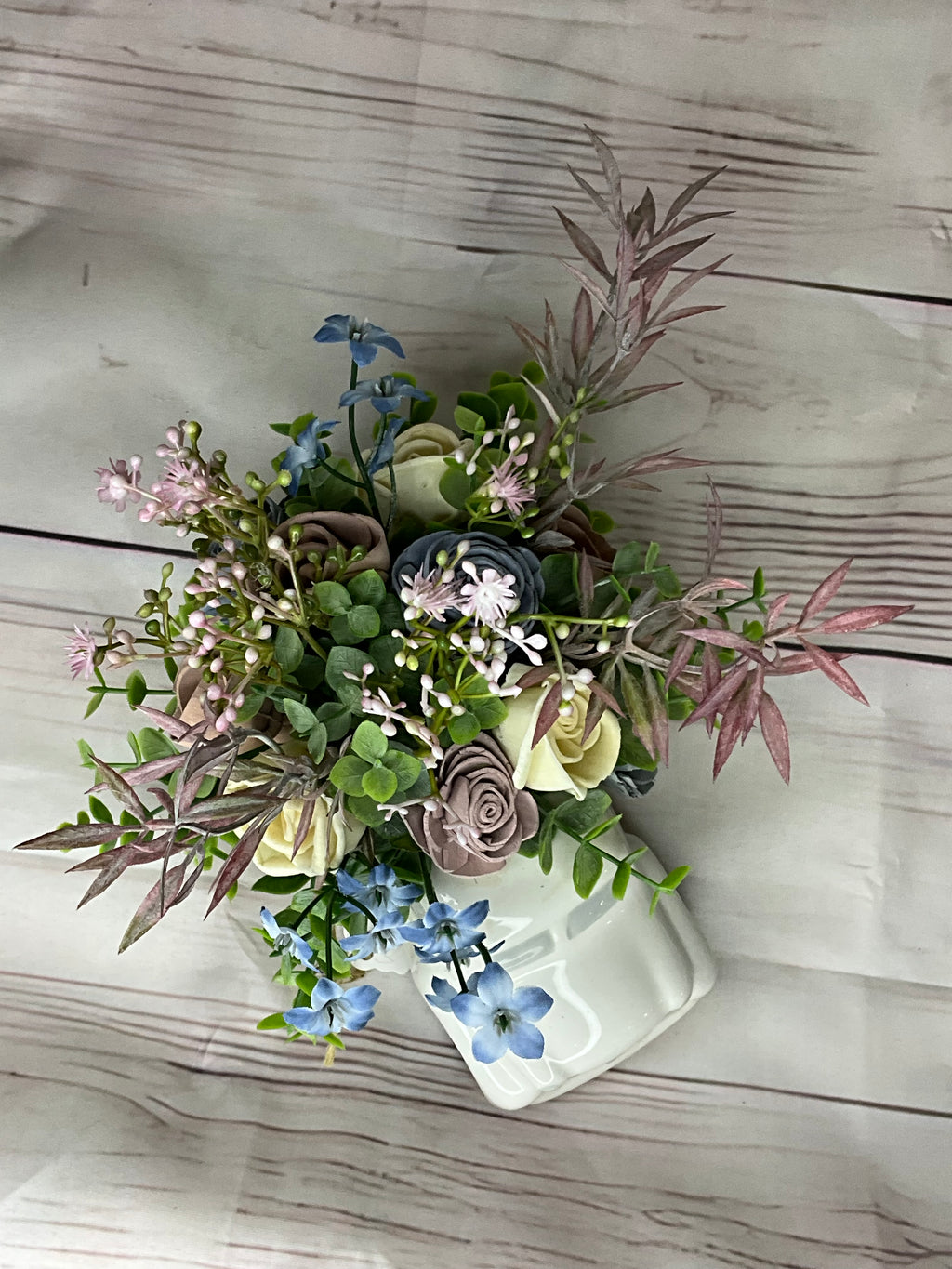 Ceramic Little White Truck