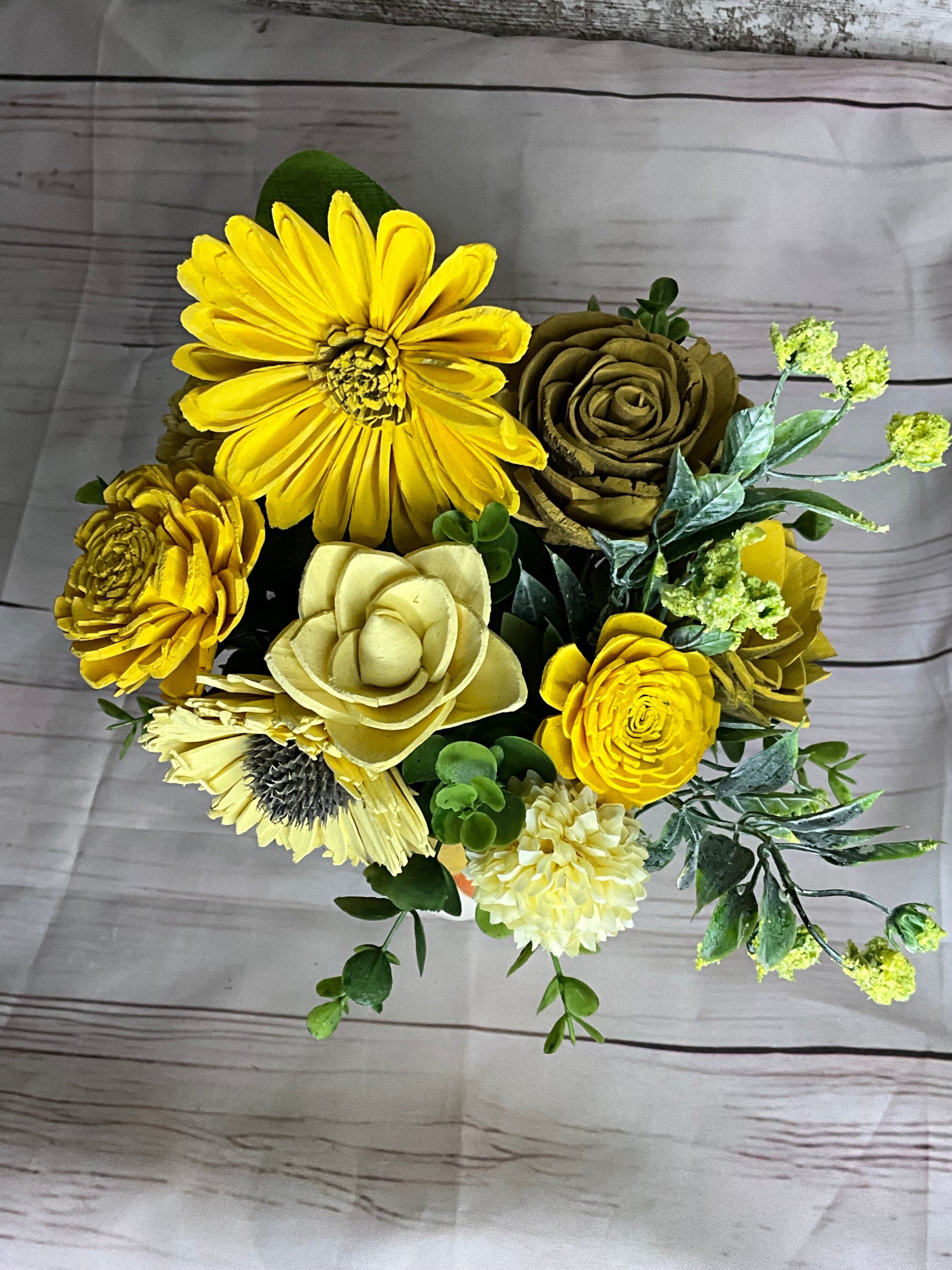 Sunshine Yellow Sunflower Vase Arrangement